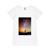 Love Truth Humility - Women's V-necked 100% Cotton T
