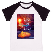 Love is Love - Organic Baby Raglan T
