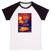 Love is Love - Organic Baby Raglan T